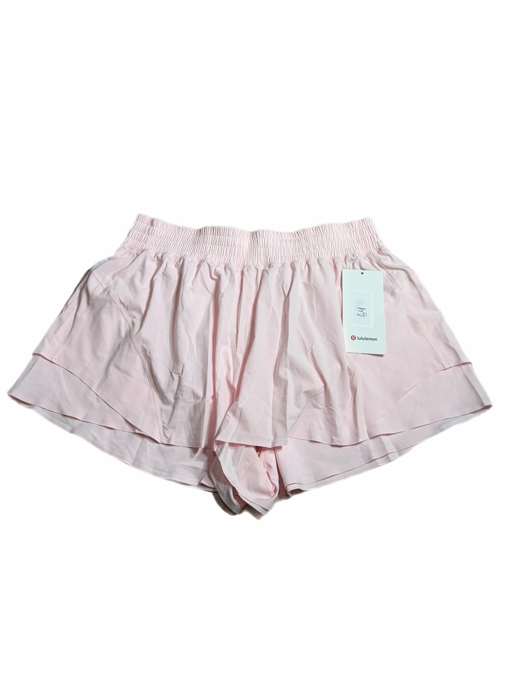NWT Lululemon Shake It Out High-Rise Running Short 2.5" (Pink Pearl) Size XL